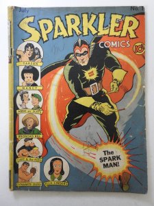 Sparkler Comics #1 (1941) 1st Appearance of Spark Man! GVG Condition!
