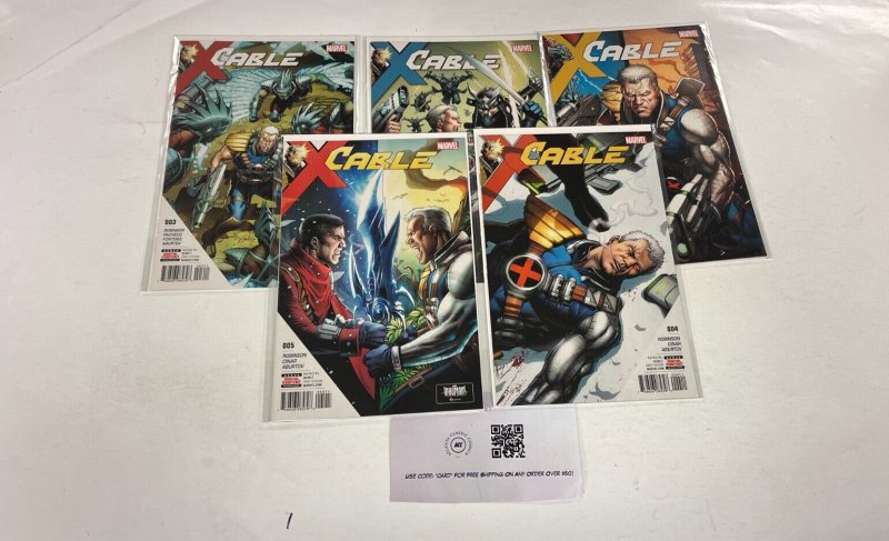 5 Cable Marvel Comics books #1 2 3 4 5 Robinson 90 RC11