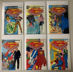 The Man of Steel Set:#1-6 6 different books average 8.0 VF (1986)