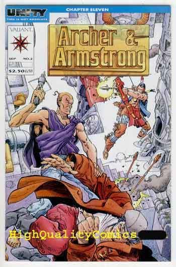 ARCHER & ARMSTRONG #2, NM, Valiant, Barry Smith, Turok, more Valiant in stor