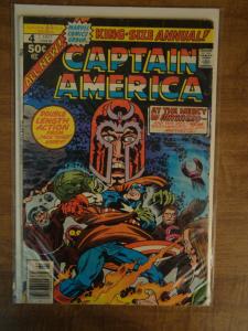 Marvel Comics Captain America Annual #4 Kirby Art Magneto  VF+