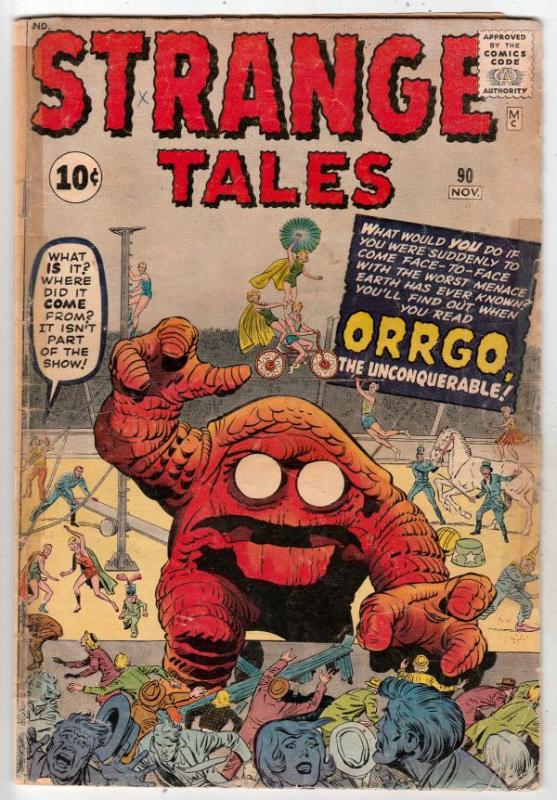 Strange Tales #90 (Nov-61) GD+ Affordable-Grade Orrgo