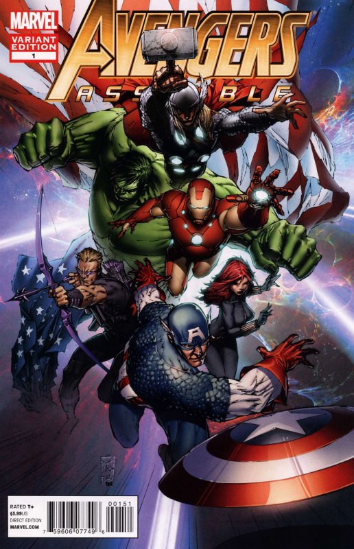 Avengers Assemble (4th Series) #1C VF ; Marvel | Marc Silvestri