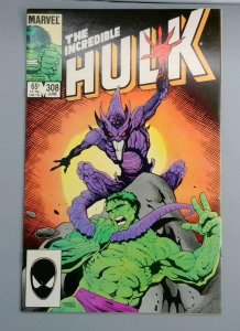 Incredible Hulk #308, Marvel Comics, June 1985 JR1