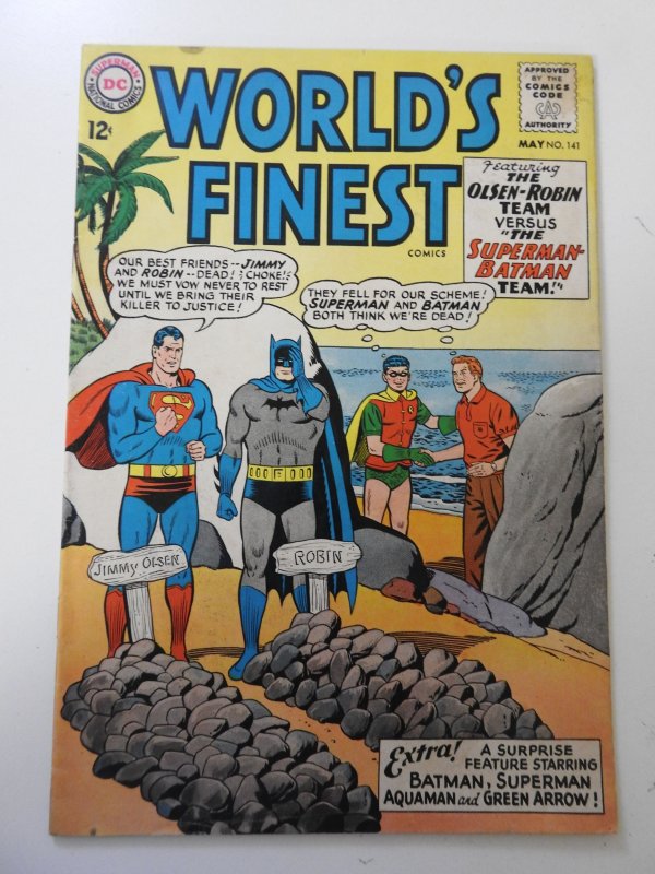 World's Finest Comics #141 (1964) FN- Condition! stain top of book