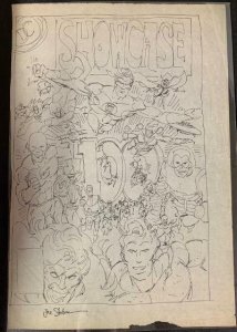 ORIGINAL 1978 SHOWCASE #100 PRELIMINARY COVER ART BY JOE STATON! Signed!