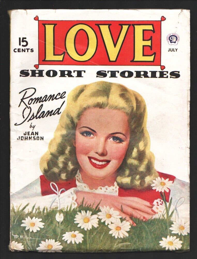 Love Short Stories 71946 Pin Up Girl Style Cover Art By Mp Miller Romance Comic Books