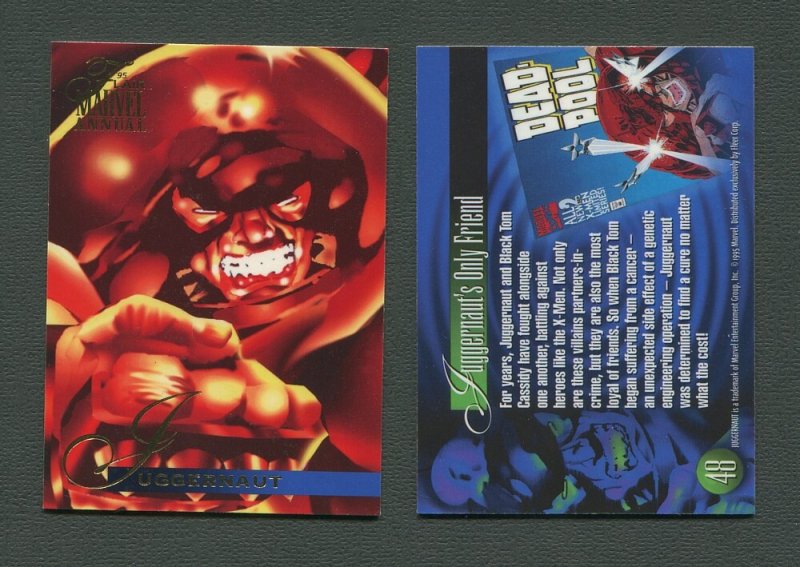 1995 Flair Marvel Annual Card #48 (Juggernaught)  MINT (A)