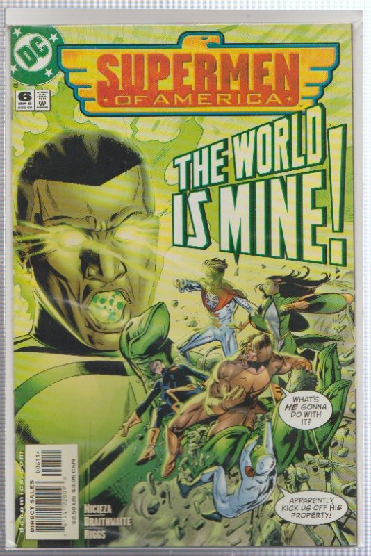 SUPERMEN OF AMERICA #6 - THE WORLD IS MINE! - DC COMICS - BAGGED,& BOARDED