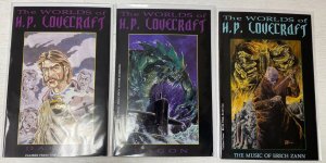 Worlds of H.P. Lovecraft Dagon #1-2 + Bonus Caliber 3 pieces 8.0 VF (1993)