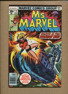 1977-Ms. Marvel #3-Grade 7.5 WH