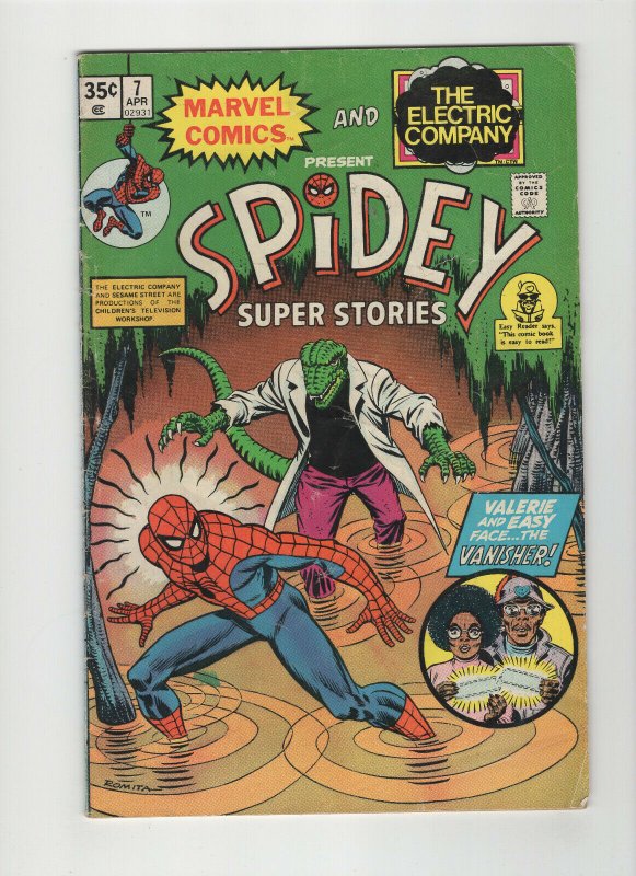 Spidey Super Stories #7 (Marvel Comics and The Electric Company 1975)