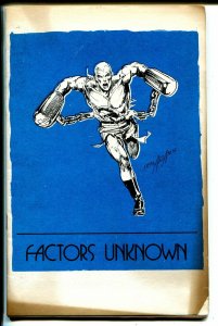 Factors Unknown #3 1972-final issue-Neal Adams-Doc Savage-George Perez-VG+