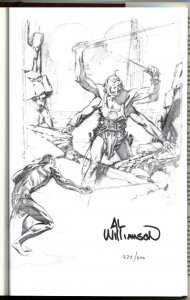 AL WILLIAMSON SKETCHBOOK-AUTOGRAPHED-LIMITED 322/600-1998-HIGH GRADE