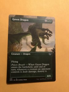 GREEN DRAGON : Magic the Gathering MtG card / Adventures in Forgotten Realms