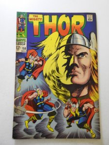 Thor #158 (1968) VG+ Condition 1/2 in tear fc