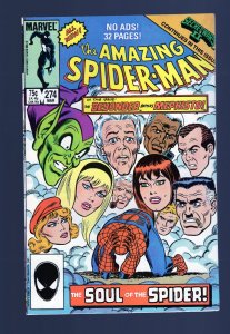 Amazing Spider-Man #274 - John Romita Sr Cover. Tom DeFalco Story. (9.2 OB) 1986