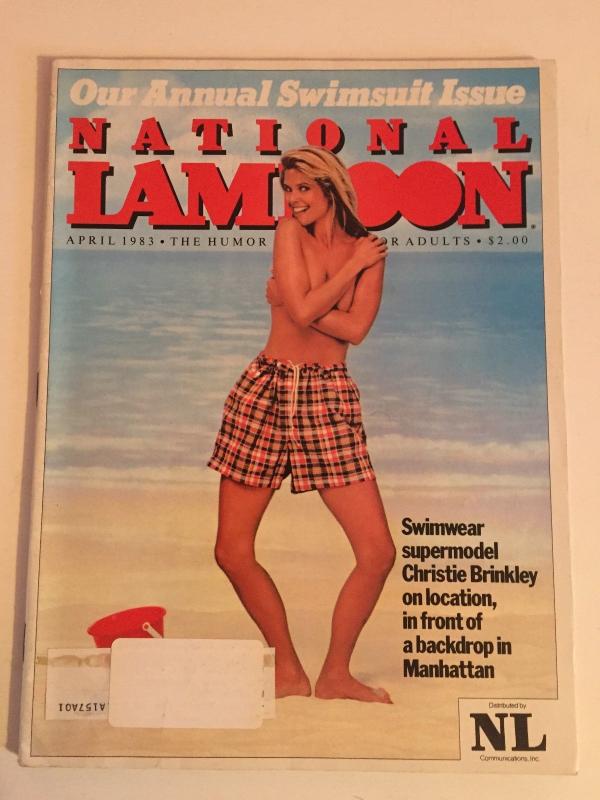 NATIONAL LAMPOON   APRIL 1983  SWIMSUIT ISSUE   YES THATS CHRISTIE VG QUALITY