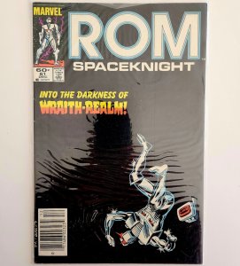 1984 Marvel Comics ROM Spaceknight #61 Comic Book Vintage Into the Wraith Realm 