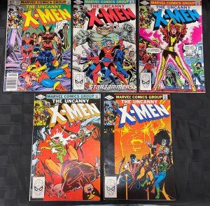 Uncanny X-Men #155, 156, 157, 158, 159 five issue lot