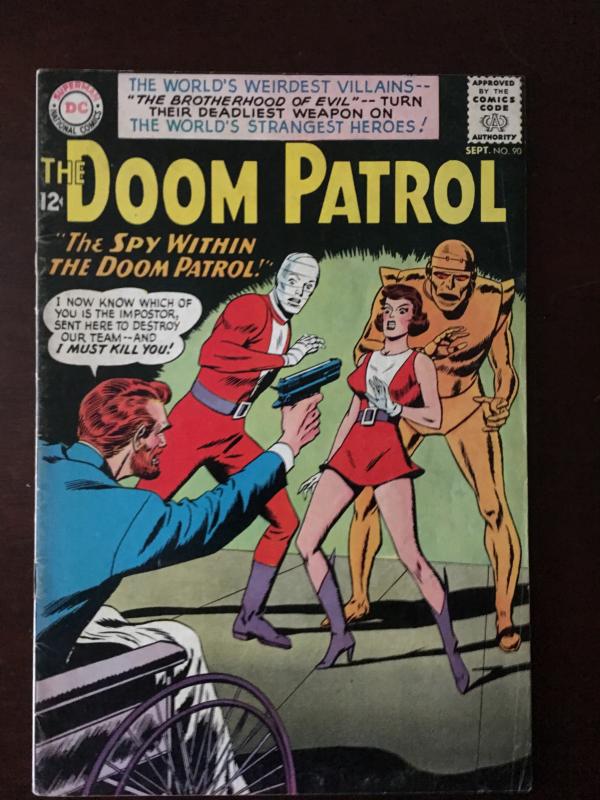 DOOM PATROL! #90! SUPER BRIGHT VF GLOSSY!!  CLASSIC!