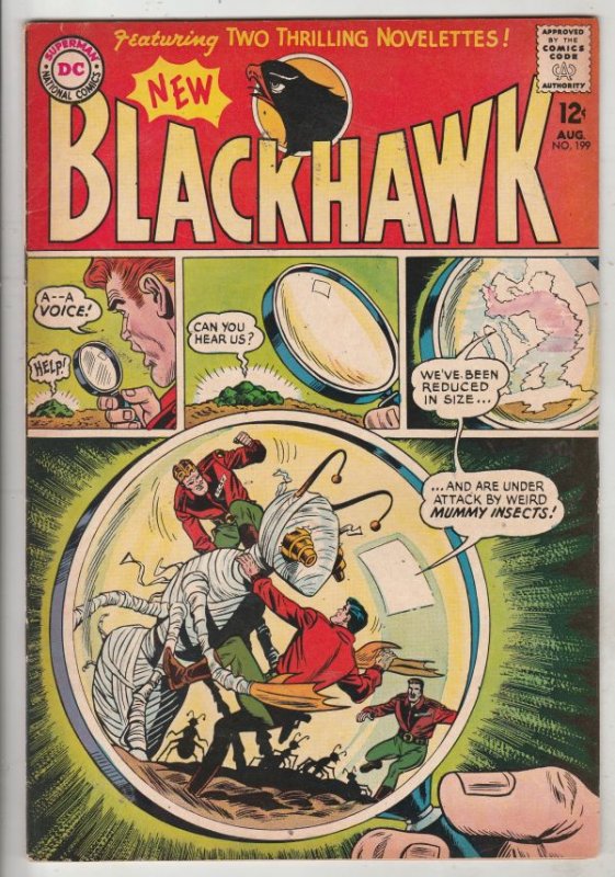 Blackhawk #199 (Aug-64) FN/VF+ High-Grade Black Hawk, Chop Chop, Olaf, Pierre...