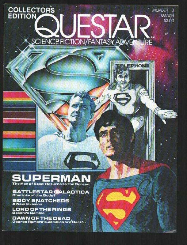 Questar #3 1979-Steve Ditko Comic stories-3 Superman's cover-Battlestar Galac...