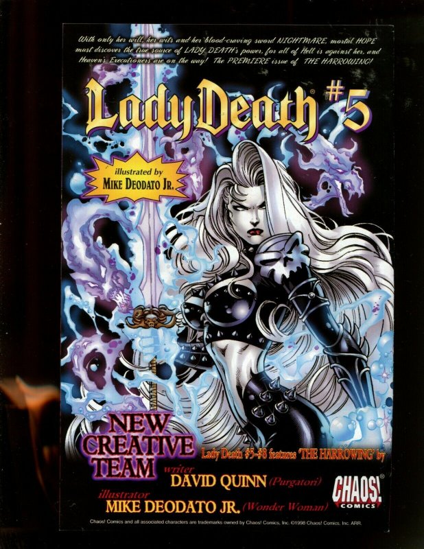 LADY DEATH #3 (9.2) FIRST PRINTING! 1998~  