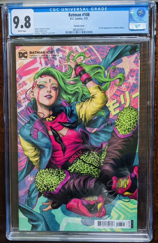 Batman #108. 1st App of Miracle Molly CGC 9.8!