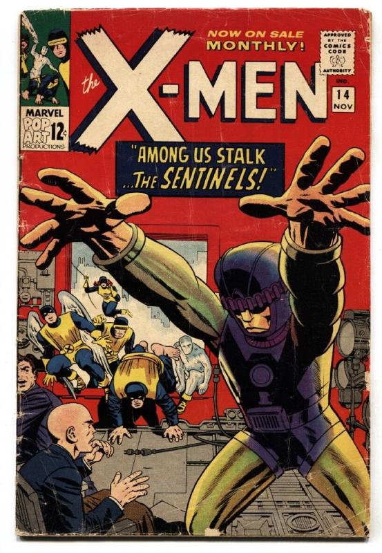 X-MEN #14 MARVEL SILVER-AGE 1st appearance of the SENTINELS-1965