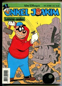 Onkel Joakim #9 1988-Disney-Danish-Uncle Scrooge-Carl Barks-Mickey Mouse-VG