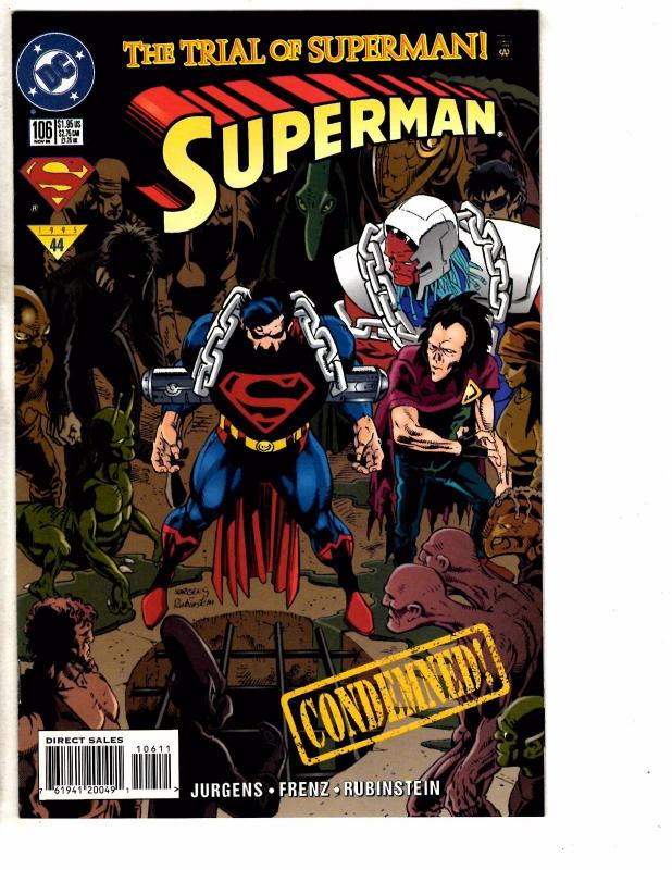 8 Superman DC Comic Book #99 101 102 103 105 106 107 108 Batman Flash Arrow J217
