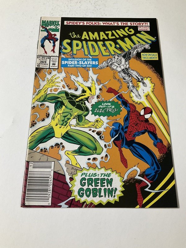 Amazing Spider-Man 369 Newsstand Nm- Near Mint- Marvel Comics 