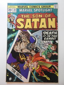 Marvel Spotlight #20 (1975) Death is in The Cards! MVS Intact Sharp VG+ Cond!