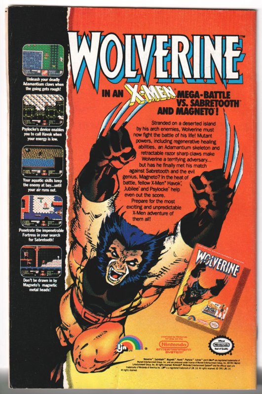 The Uncanny X-Men #282 (1991) 1st Bishop, Newsstand edition