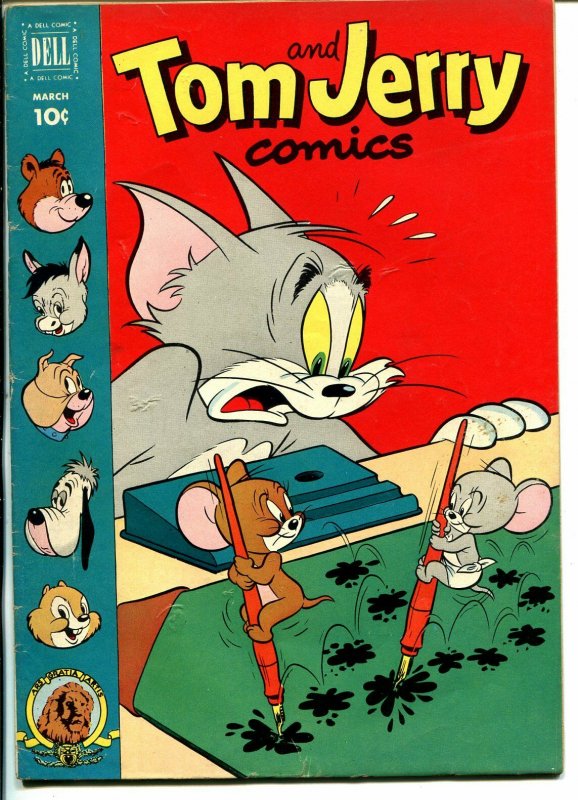 Tom & Jerry #92 1952-Dell-MGM Cartoons-Barney Bear-Benny Burro-Tuffy-VG/FN