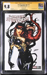 AMAZING SPIDER-MAN #21 MARVEL 2023 SIGNED PABLO VILLALOBOS VARIANT CGC SS 9.8 NM