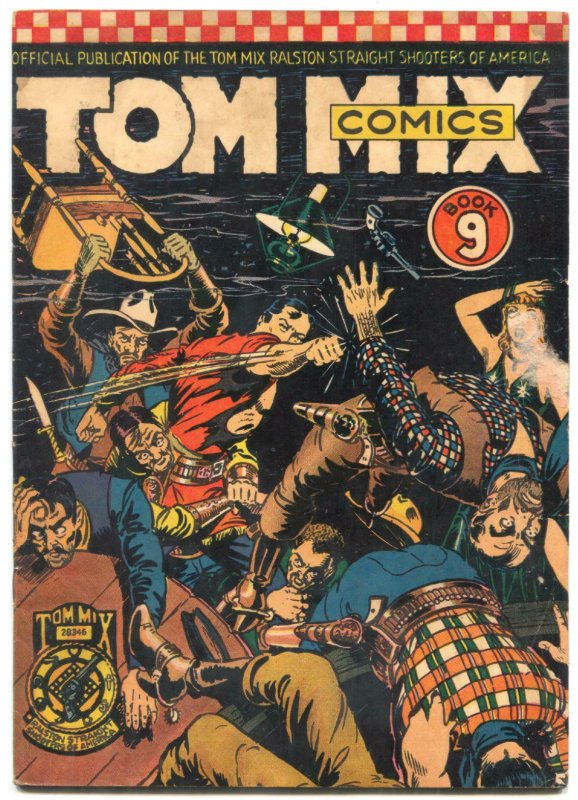 Tom Mix Comics #9 1942- Ralston Straight Shooters- Fred Meagher VG