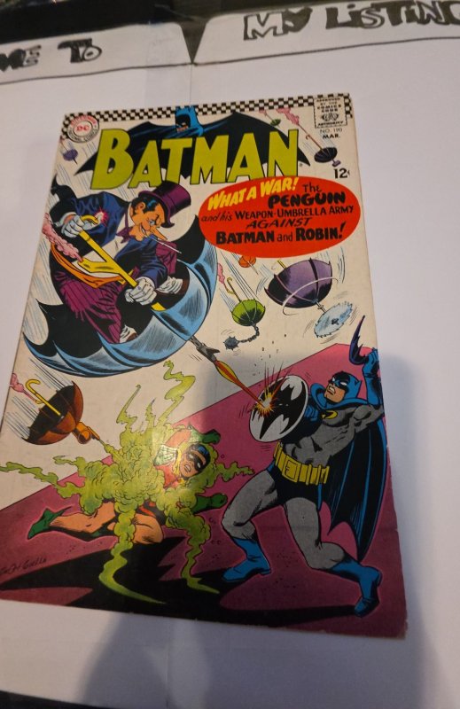 Batman #190 (1967)key penguin cover Carmine infantino