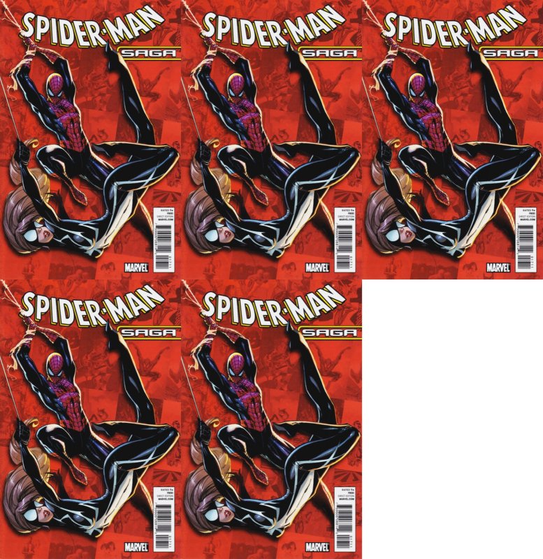 Spider-Man Saga J Scott Campbell Cover (2010) Marvel - 5 Comics