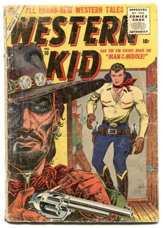 Western Kid #10-1956- Atlas Western comic- Maneely cover FAIR