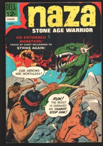 Naza Stone Age Warrior#9 1966-Dell-Ice Entombed Monsters