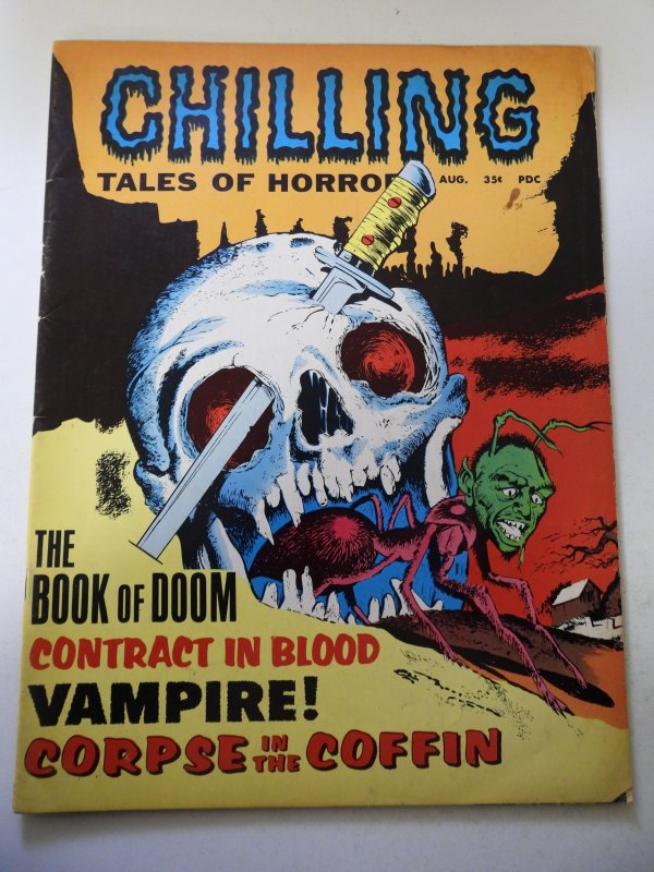 Chilling Tales of Horror #2 (1969) VG+ Cond moisture stains 1/4 spine split