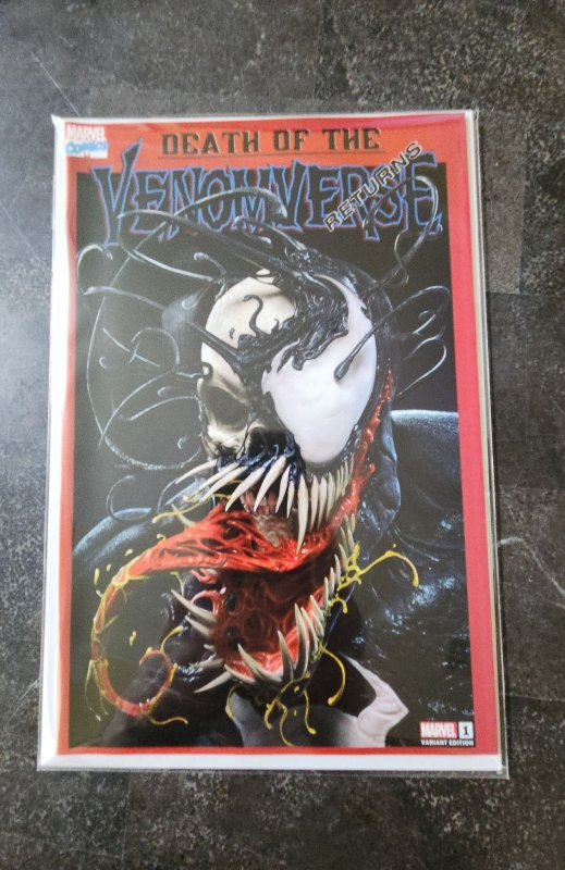 DEATH OF VENOMVERSE #1 * NM+ * RAF GRASSETTI TRADE VENOM VARIANT LTD 1500 W/ COA