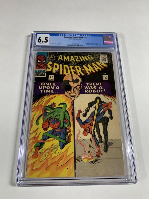 Amazing Spider-man 37 Cgc 6.5 White Pages Marvel Silver Age Steve Ditko