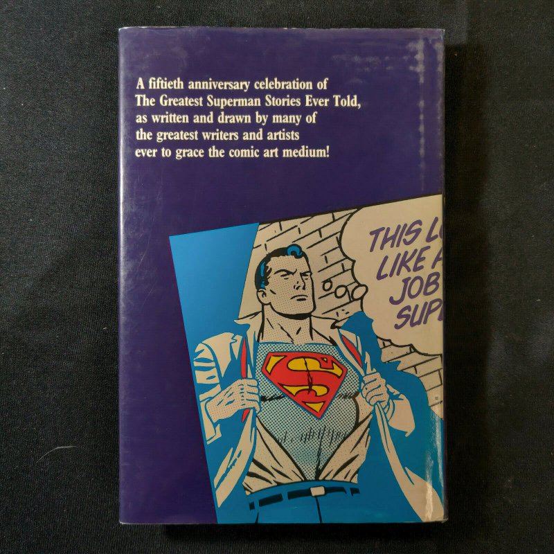 THE GREATEST SUPERMAN STORIES EVER TOLD - DC COMICS HARDCOVER - FINE - 1987