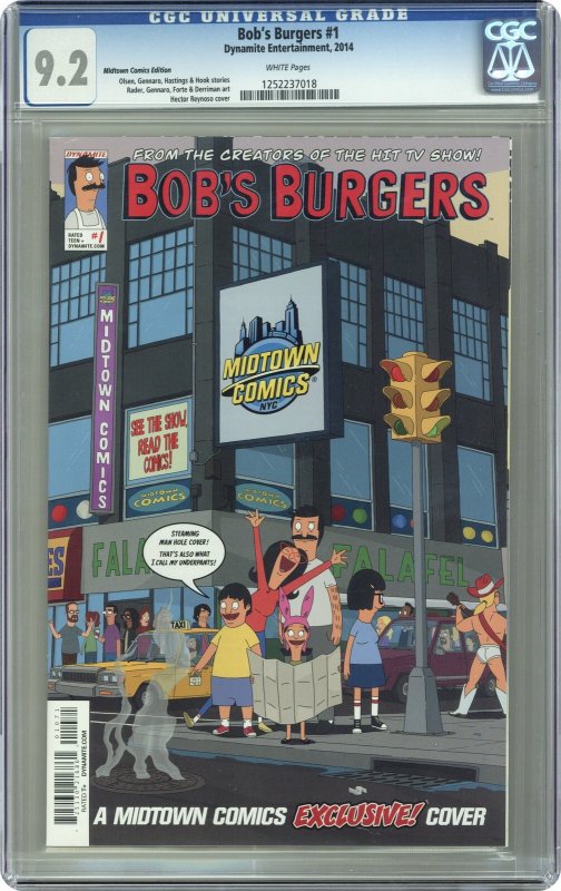 Bob's Burgers #1V VF ; Dynamite | Midtown Variant