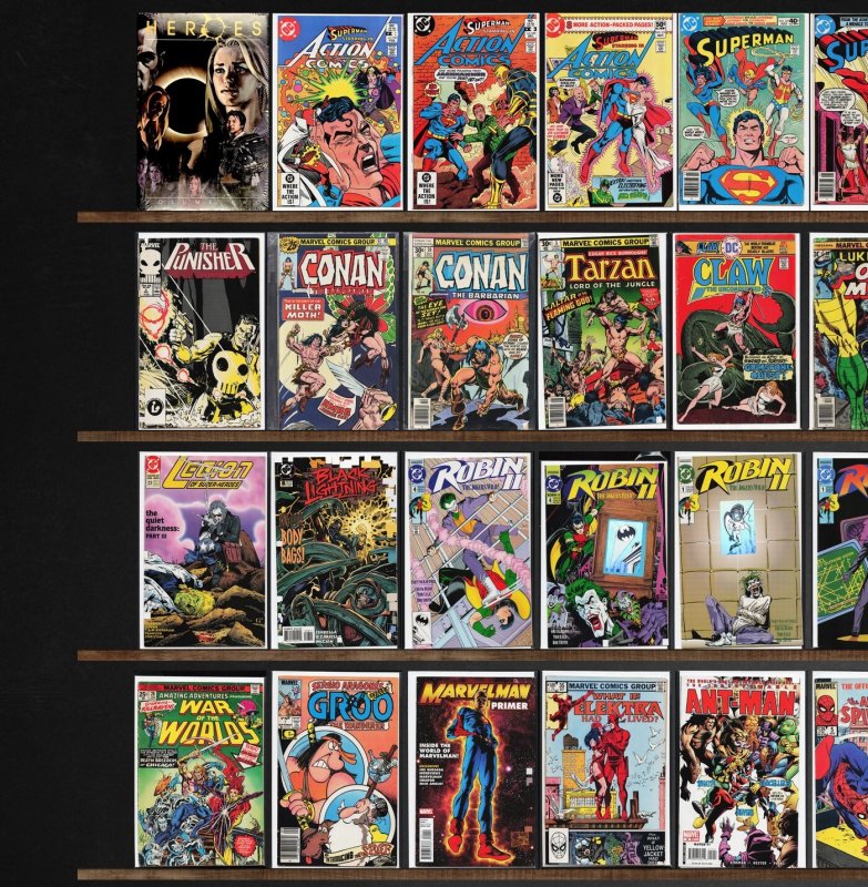 Huge Lot 140+ Comics with Action Comics, Superman, Conan The Barbarian & More!