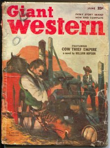 Giant Western 6/1953-Thrilling-Gerald Mc Cann-violent western stories-G