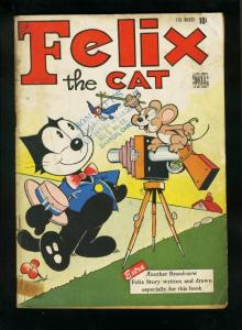 FELIX THE CAT #1 1948-DELL COMICS-CAMERA COVER-FUNNY ANIMALS-very good VG